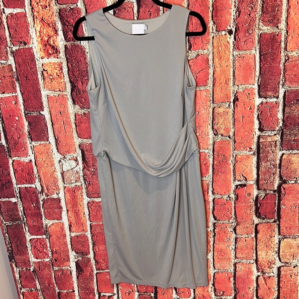 ASOS Tall Gray Sleeveless Dress UK 14 EU 42 US 10